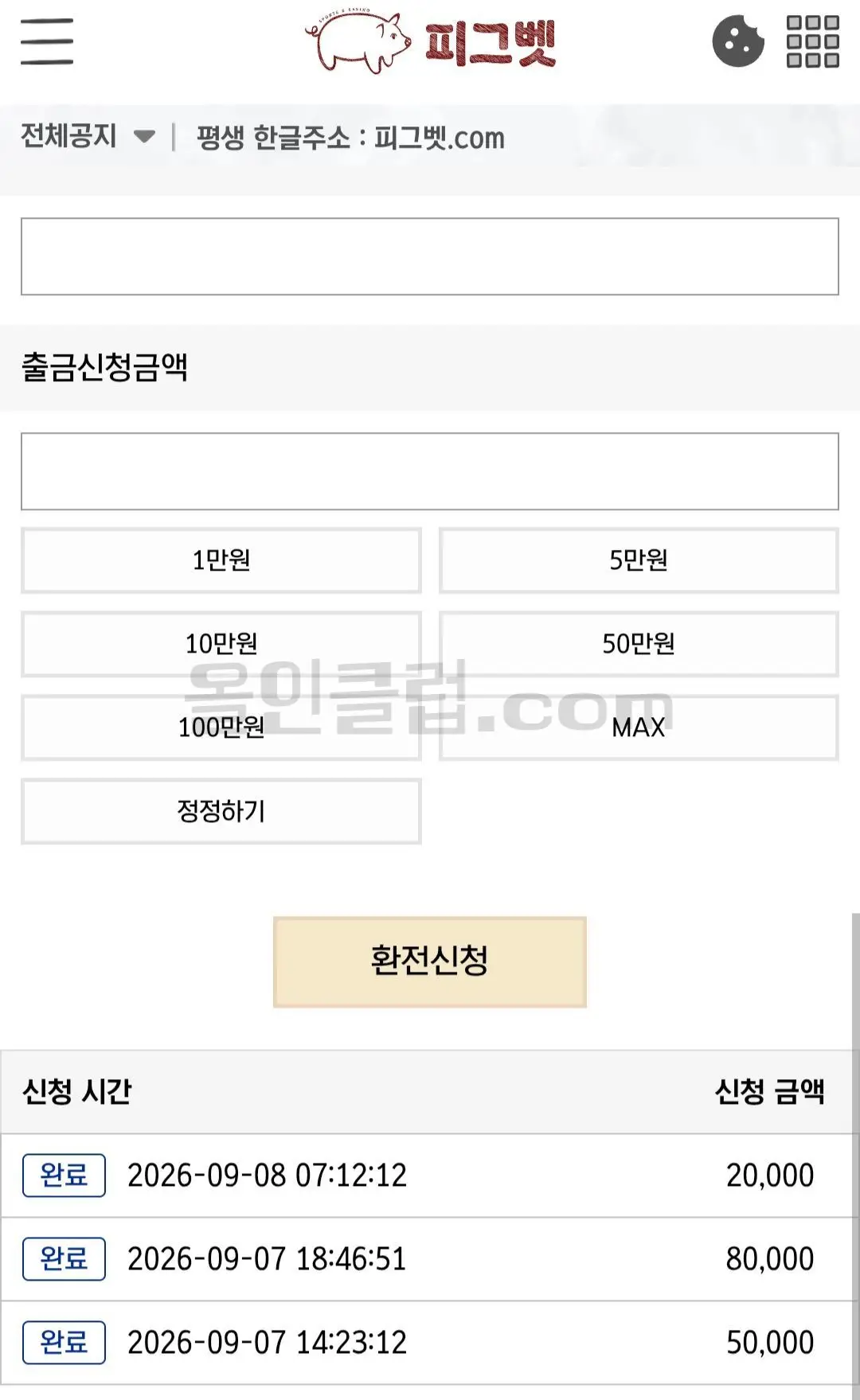환전 인증사진
