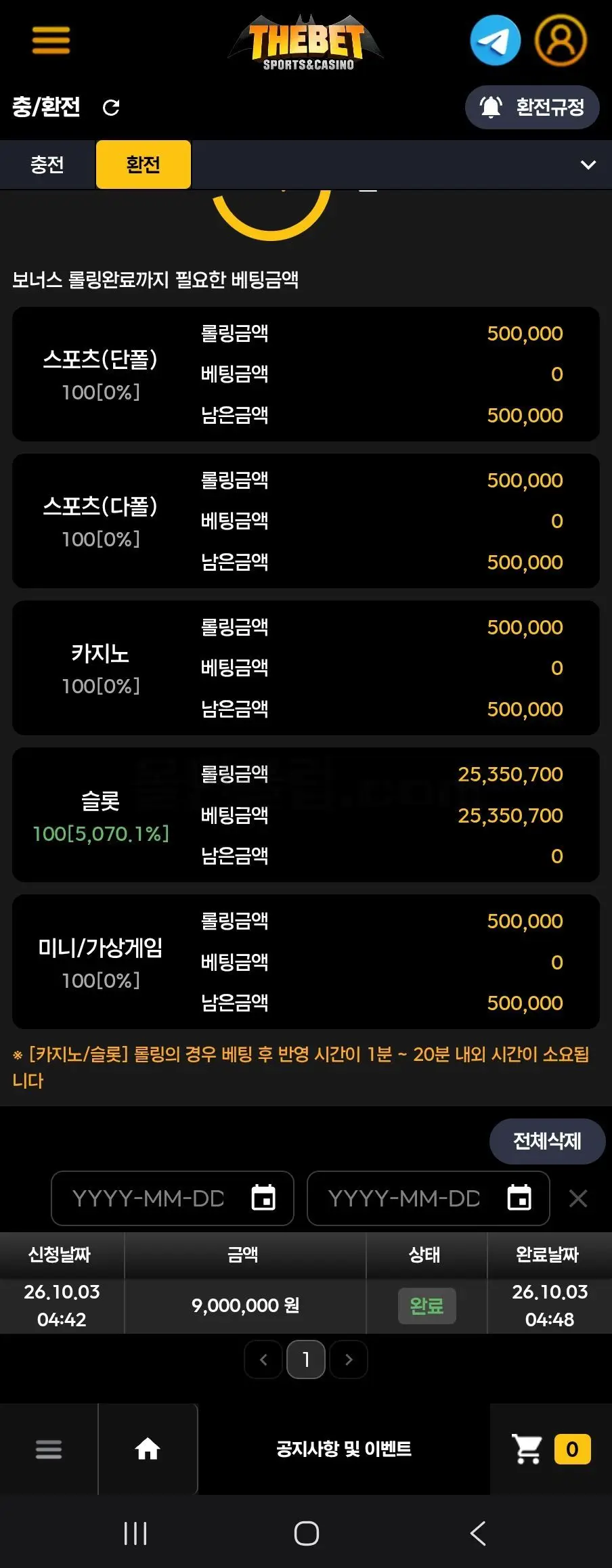 환전 인증사진