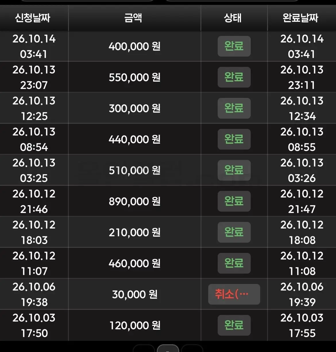 환전 인증사진