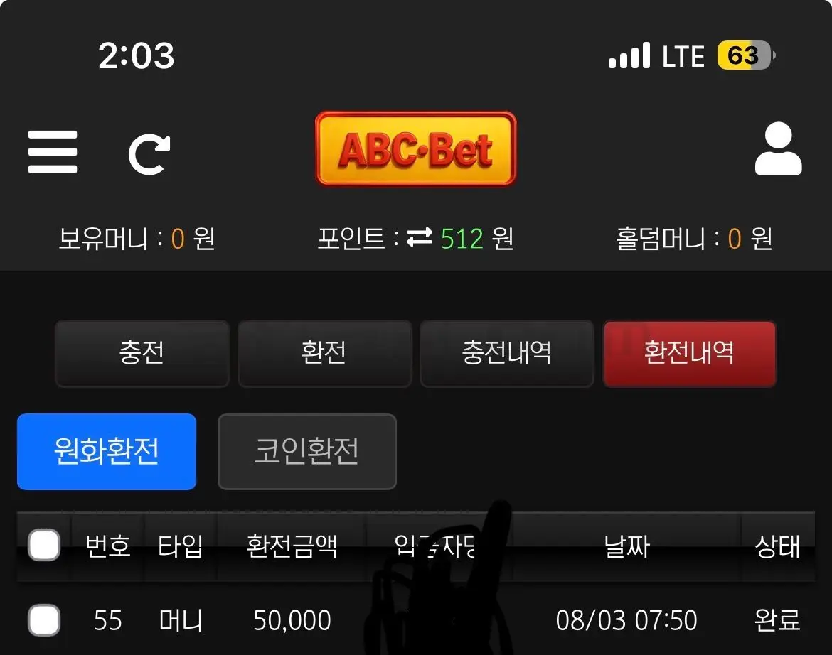 환전 인증사진