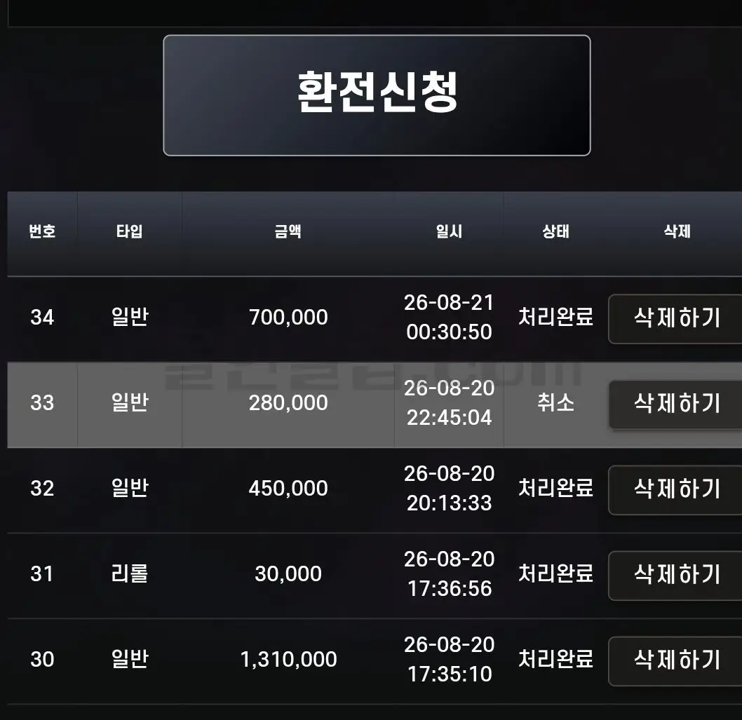 환전 인증사진